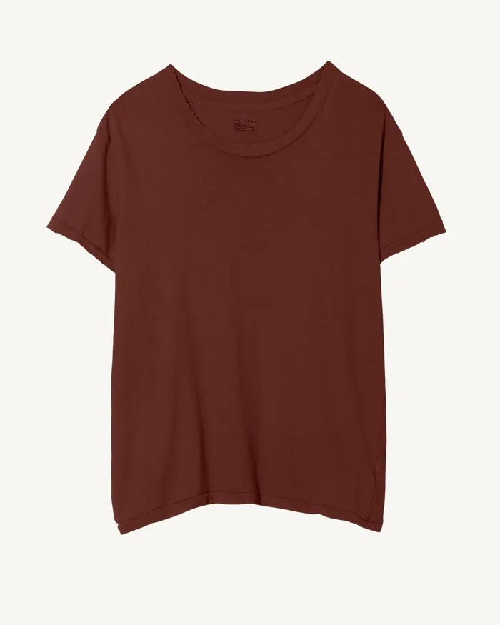 Women Tops Nili Lotan BRADY TEE Washed Black
