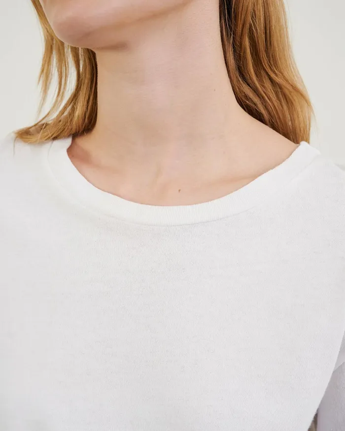 Women Tops Nili Lotan BRADY TEE Washed Black