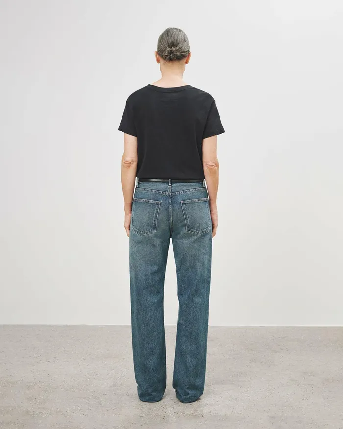 Women Tops Nili Lotan BRADY TEE Washed Black