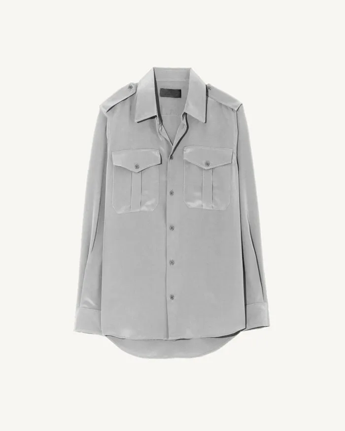 Women Tops Nili Lotan JEANETTE SILK SHIRT Black
