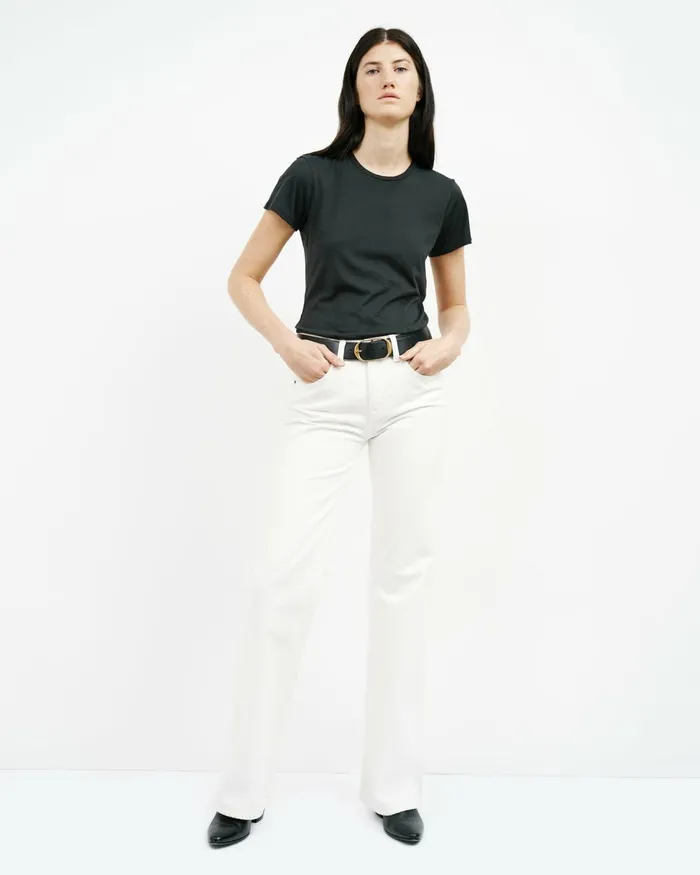 Women Tops Nili Lotan LANA TEE White