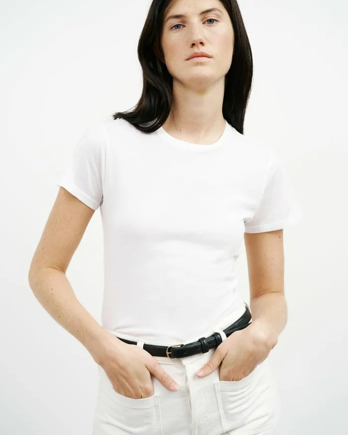 Women Tops Nili Lotan LANA TEE White