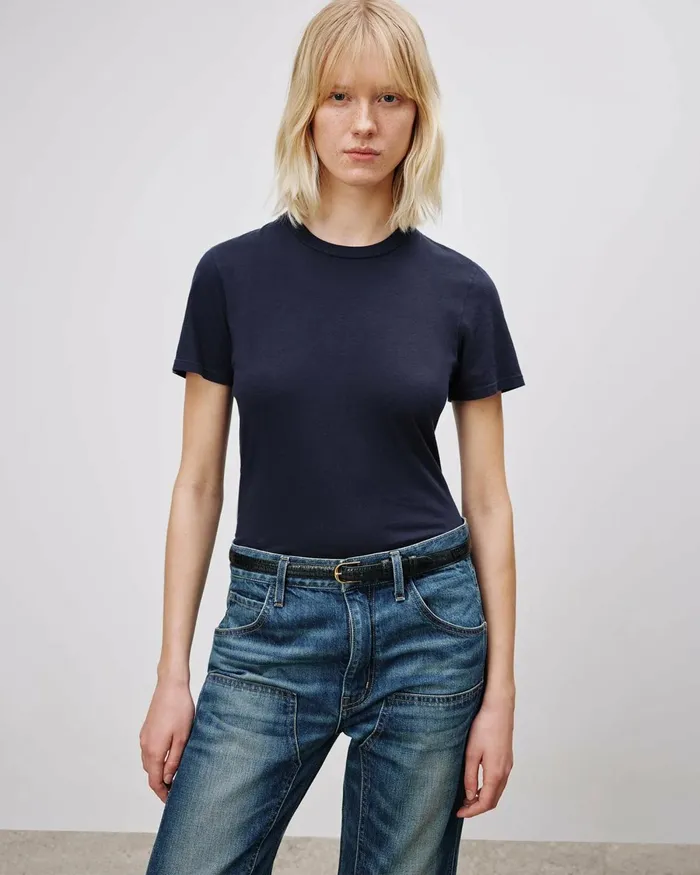 Women Tops Nili Lotan MARIELA TEE Cocoa