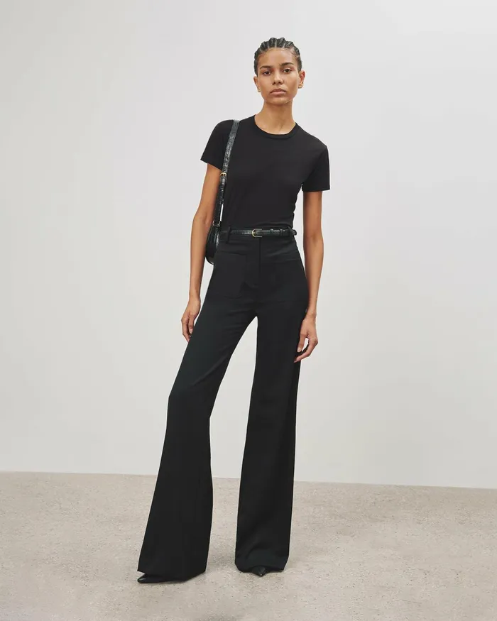 Women Tops Nili Lotan MARIELA TEE Cocoa