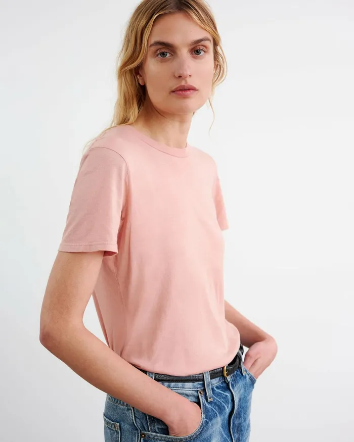 Women Tops Nili Lotan MARIELA TEE Cocoa