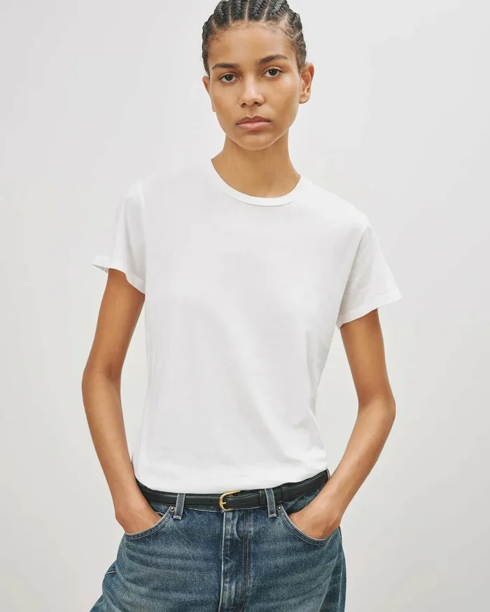 Women Tops Nili Lotan MARIELA TEE Cocoa