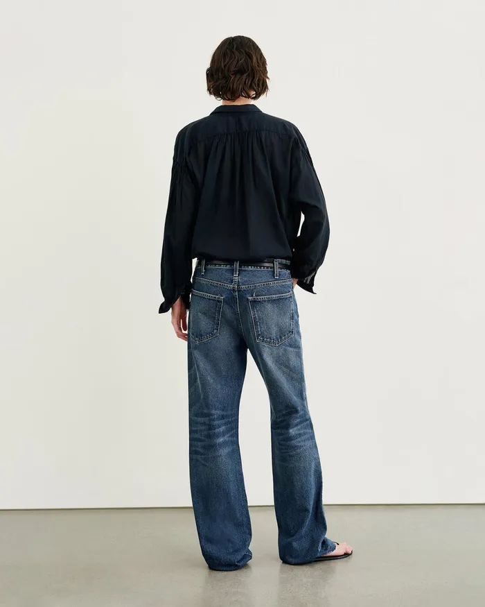Women Tops Nili Lotan MILES BLOUSE Ivory