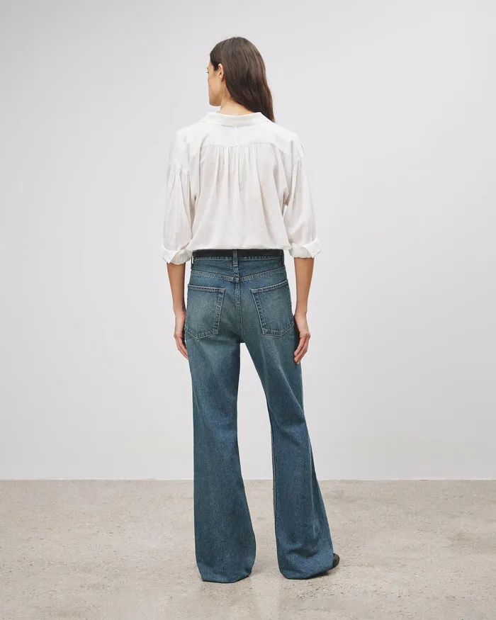 Women Tops Nili Lotan MILES BLOUSE Ivory
