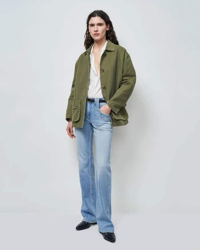 Women Tops Nili Lotan MILES BLOUSE Ivory