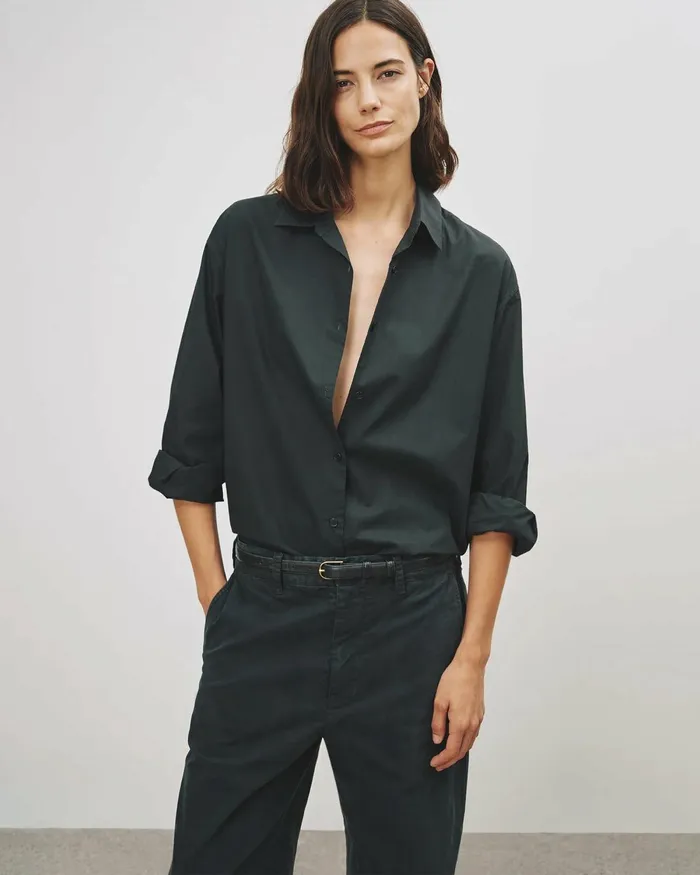 Women Tops Nili Lotan YORKE SHIRT White