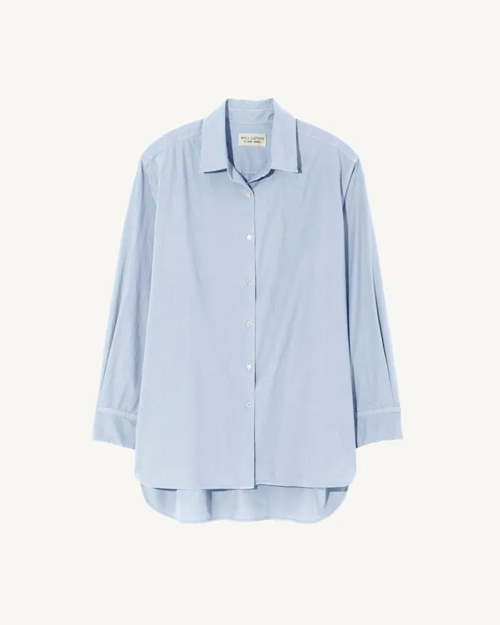 Women Tops Nili Lotan YORKE SHIRT White
