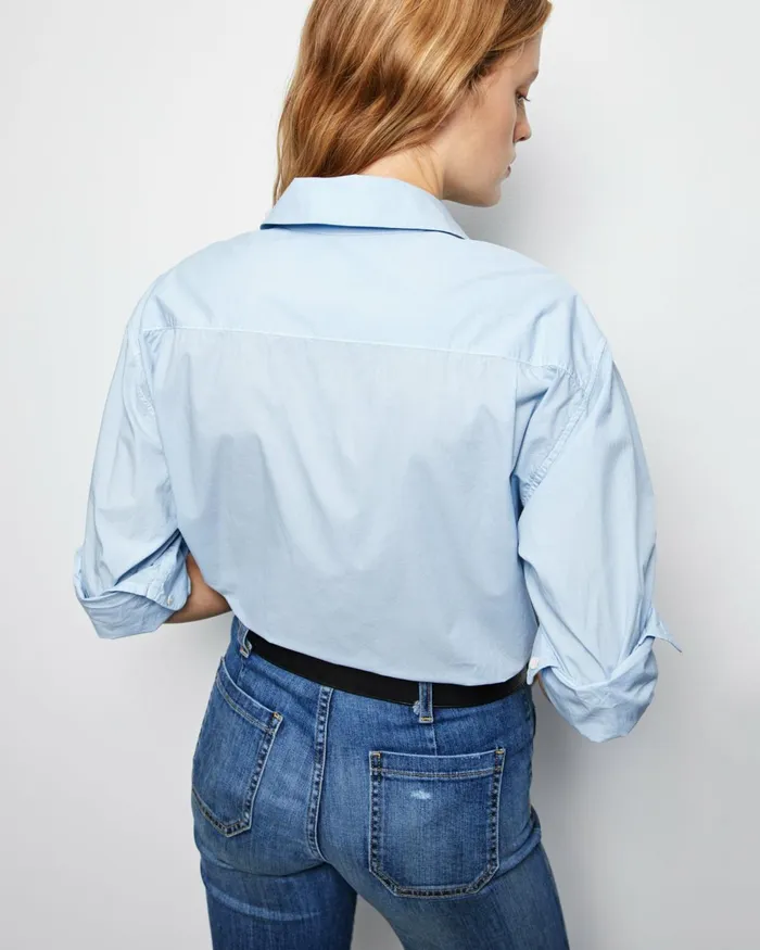 Women Tops Nili Lotan YORKE SHIRT White