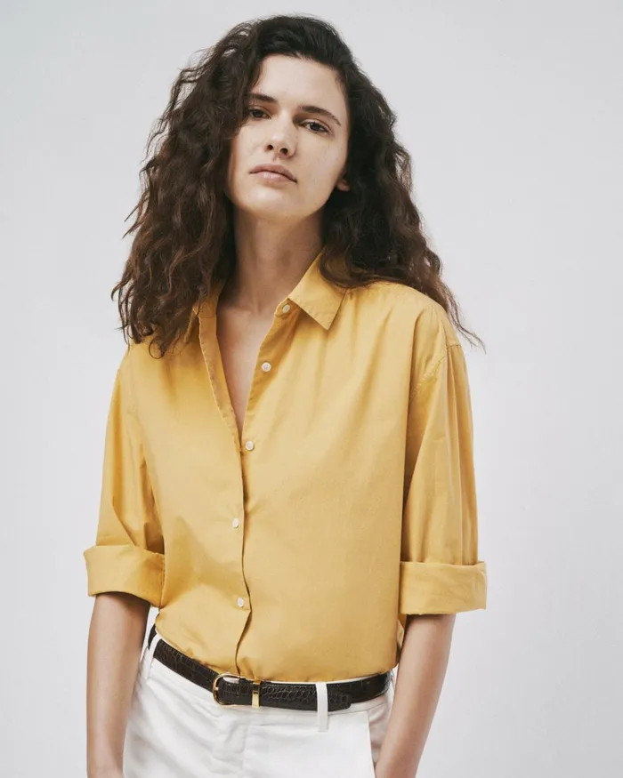 Women Tops Nili Lotan YORKE SHIRT White