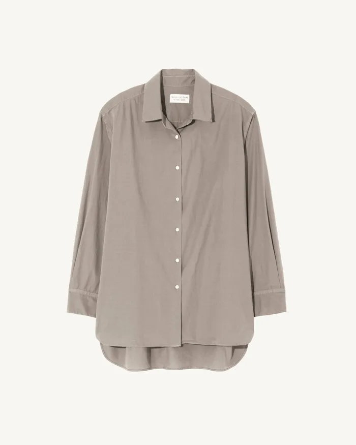 Women Tops Nili Lotan YORKE SHIRT White