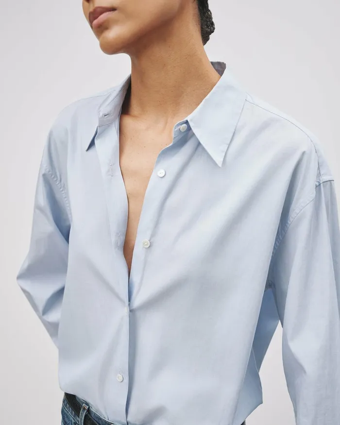 Women Tops Nili Lotan YORKE SHIRT White