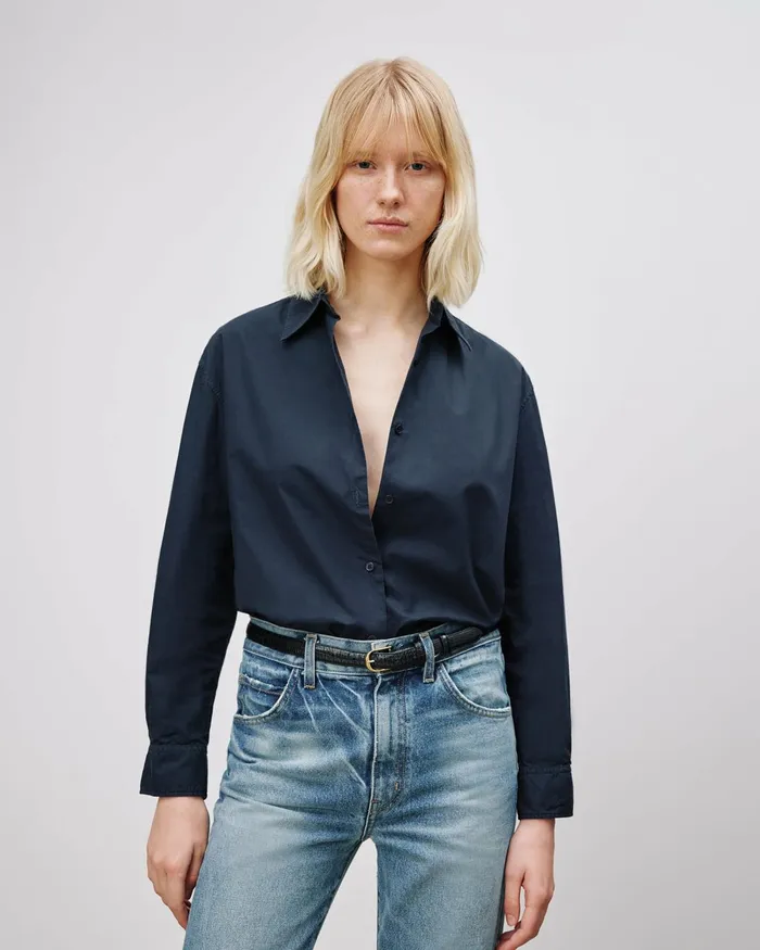 Women Tops Nili Lotan YORKE SHIRT White