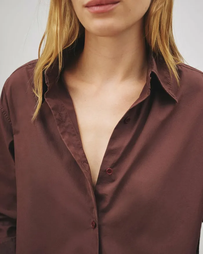 Women Tops Nili Lotan YORKE SHIRT White