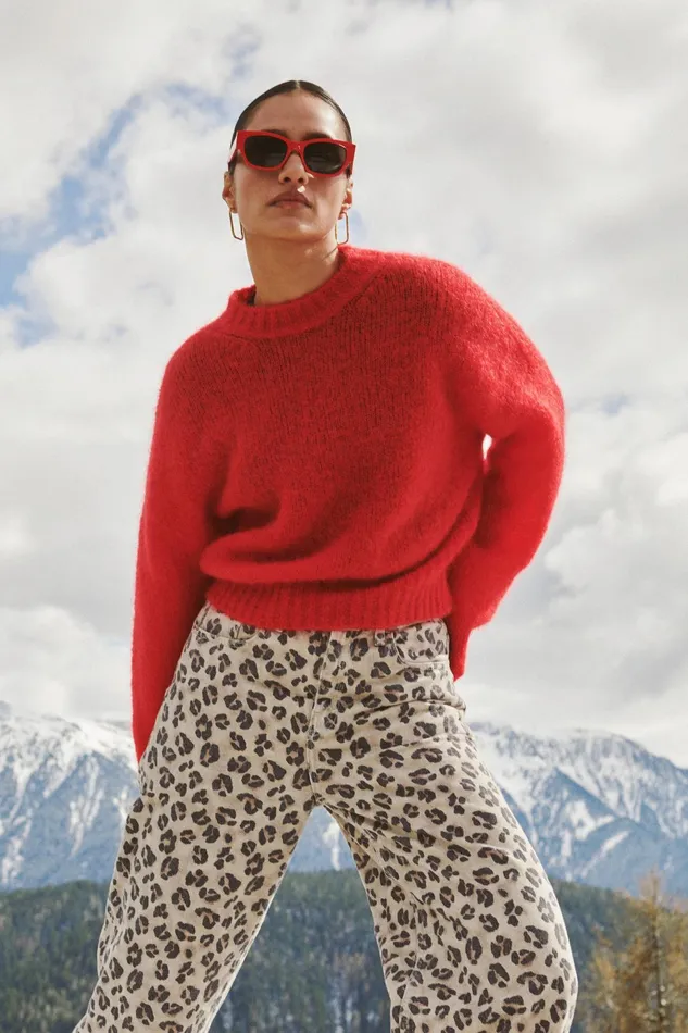 Women Trousers Bybar Lew Cheetah Pants Cheetah Print