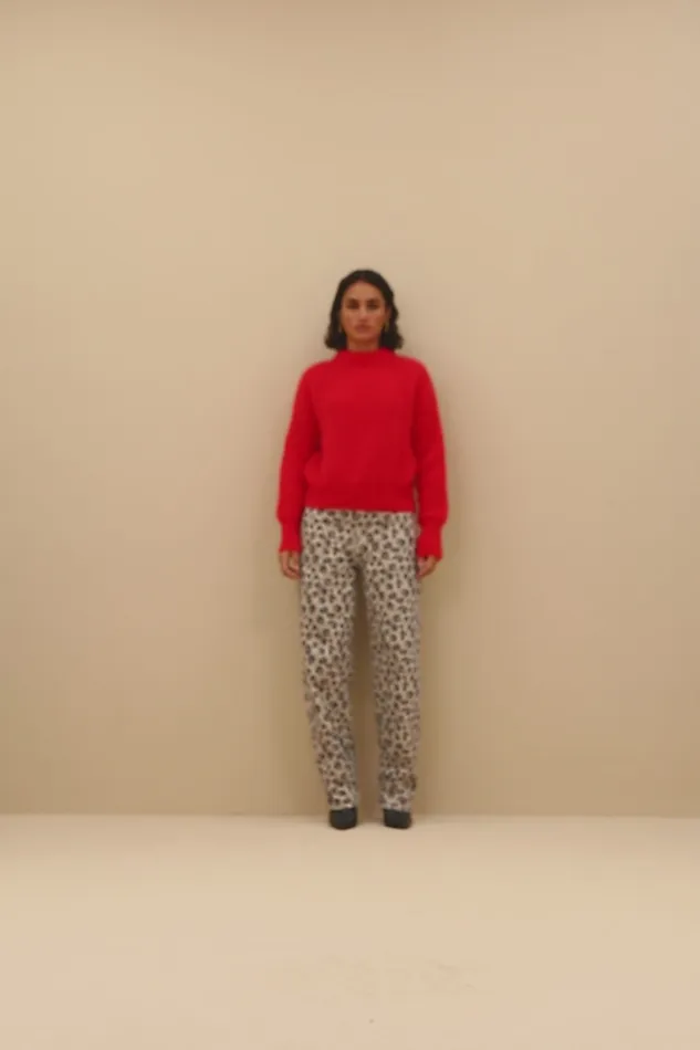 Women Trousers Bybar Lew Cheetah Pants Cheetah Print