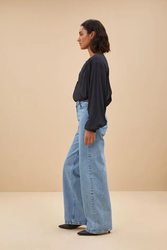 Women Trousers Bybar Lina Non Stretch Pants Light Denim Women Trousers Bybar Lina Non Stretch Pants Light Denim