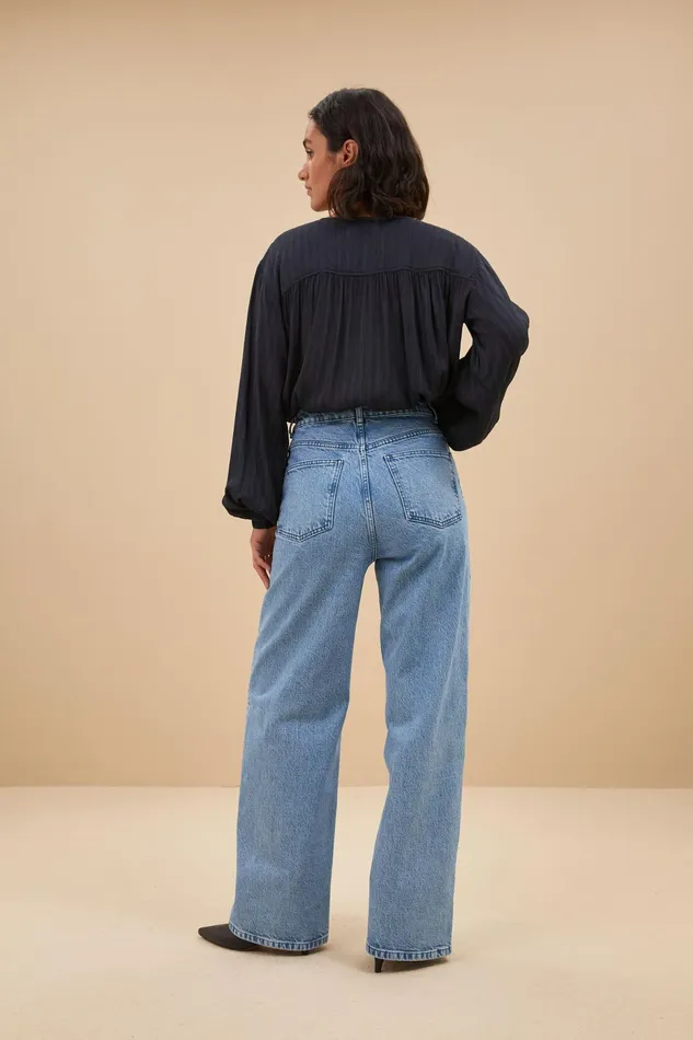 Women Trousers Bybar Lina Non Stretch Pants Light Denim Women Trousers Bybar Lina Non Stretch Pants Light Denim