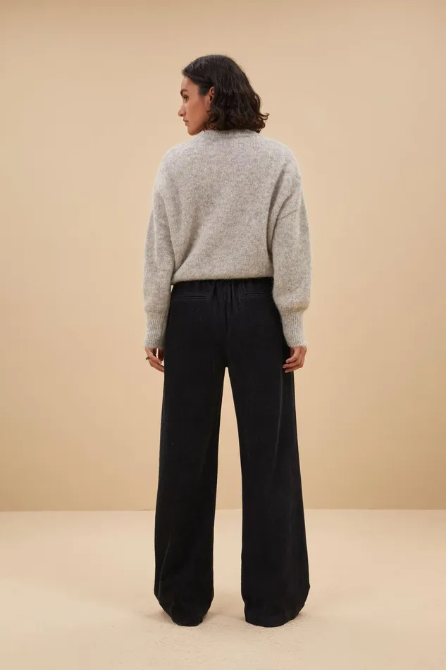 Women Trousers Bybar Odin Cord Pants Midnight