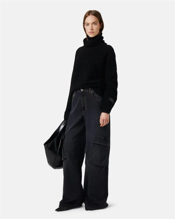 Women TROUSERS Iceberg 5 Pocket Trousers In Black Denim