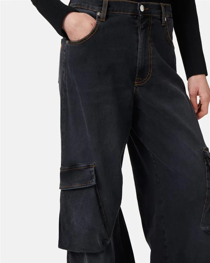 Women TROUSERS Iceberg 5 Pocket Trousers In Black Denim