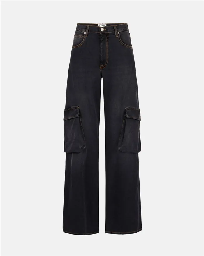 Women TROUSERS Iceberg 5 Pocket Trousers In Black Denim