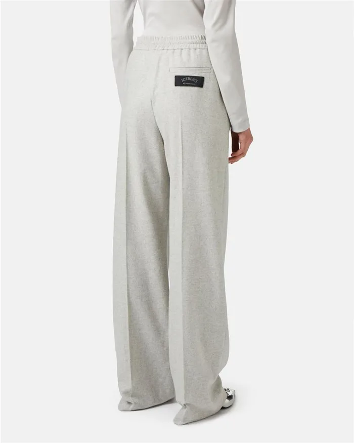 Women TROUSERS Iceberg Trousers Joggers Fit In Flannel Fabric Women TROUSERS Iceberg Trousers Joggers Fit In Flannel Fabric
