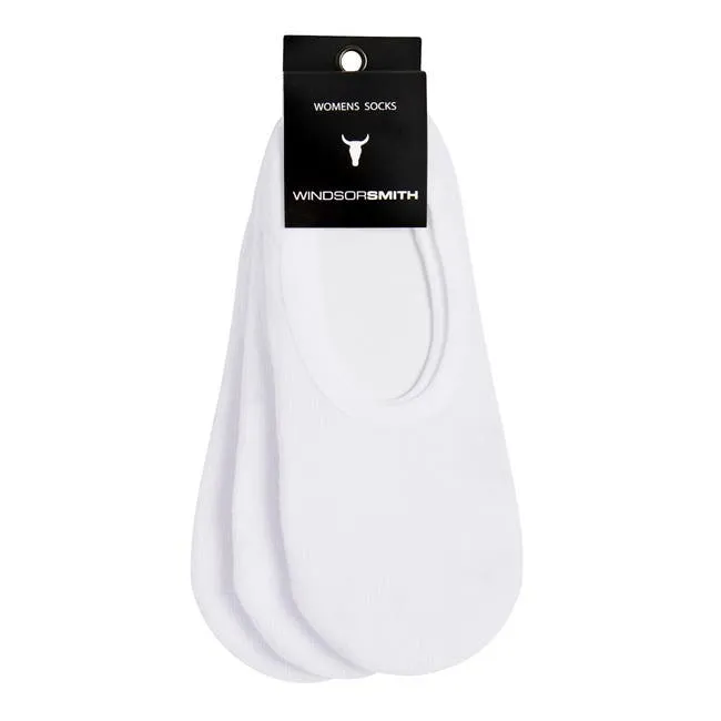 Women Women039s Invisible 3pk White Sock Windsor Smith Socks