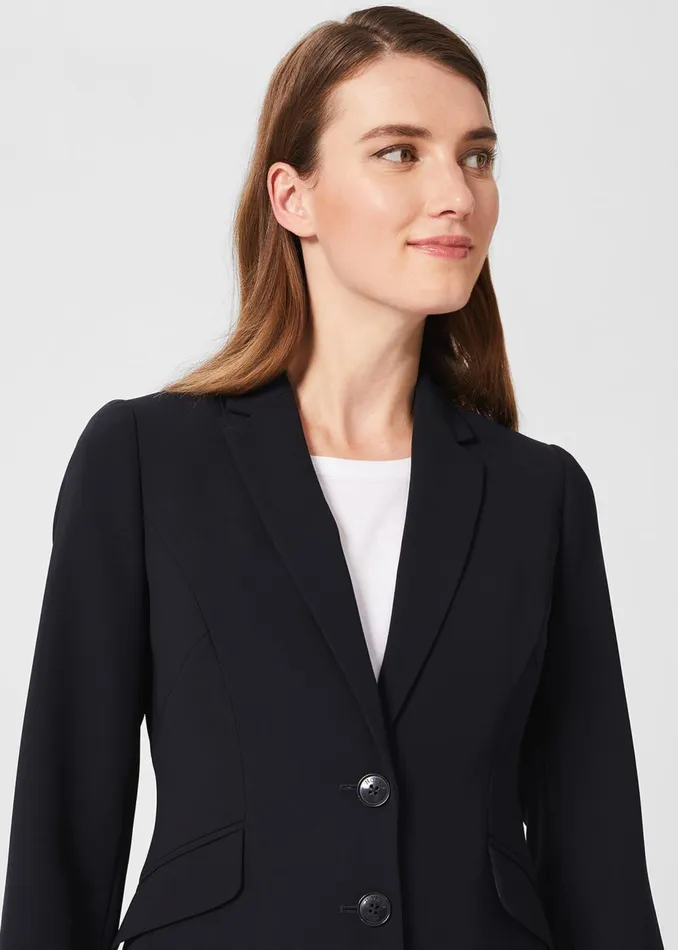 Womens Abigail Jacket Navy Hobbs Coats and Jackets Cheap On Sale