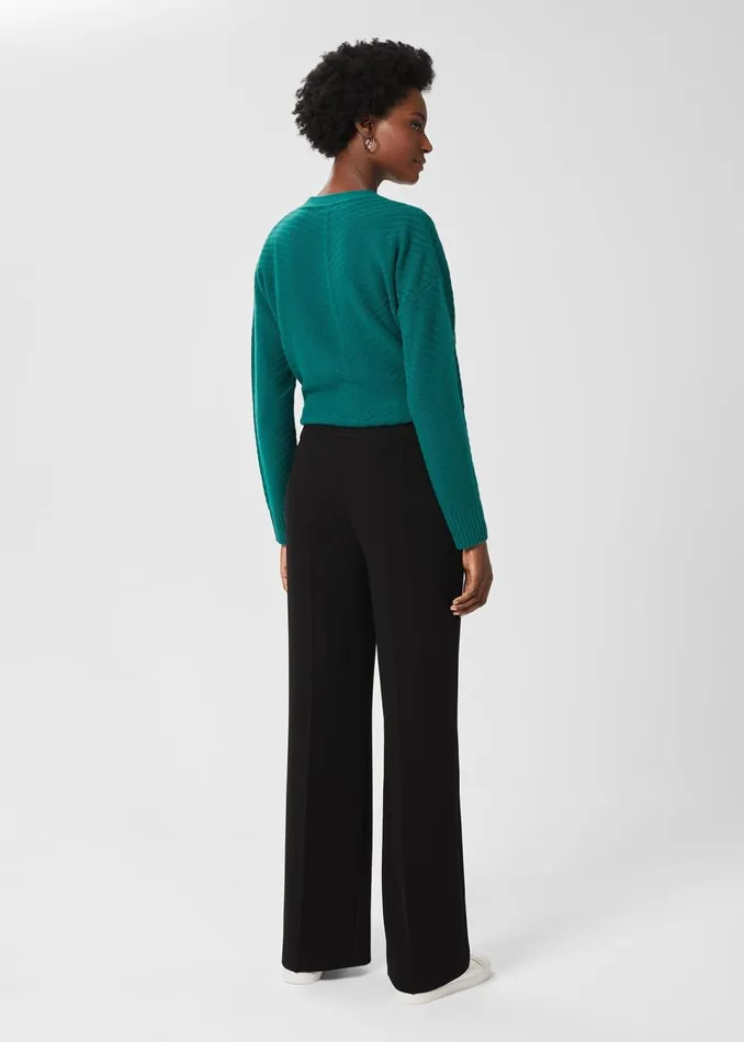 Womens Alva Straight Trouser Black Hobbs Trousers