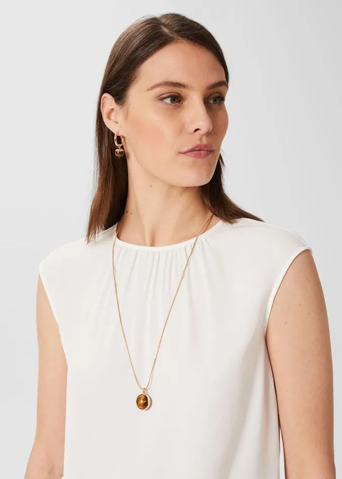 Womens Amaya Necklace Gold Neutral Hobbs Jewellery