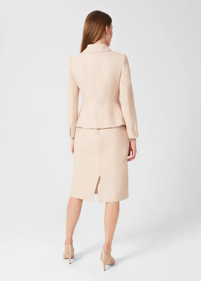 Womens Amelie Sculpting Jacket Oyster Hobbs Coats and Jackets On Sale