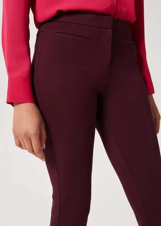 Womens Annie Jersey Trousers Burgundy Hobbs Trousers