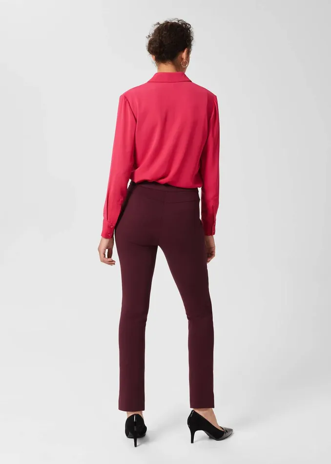 Womens Annie Jersey Trousers Burgundy Hobbs Trousers