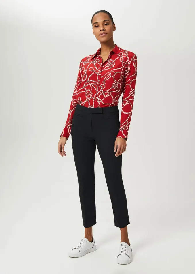 Womens Annie Slim Trouser With Stretch Black Hobbs Trousers