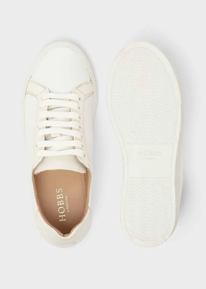 Womens Arwen Leather Trainers White Hobbs Trainers Casaul