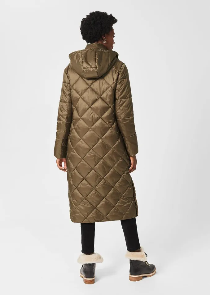 Womens Avril Water Resistant Puffer Jacket Dark Sand Hobbs Coats and Jackets Gift for Friend