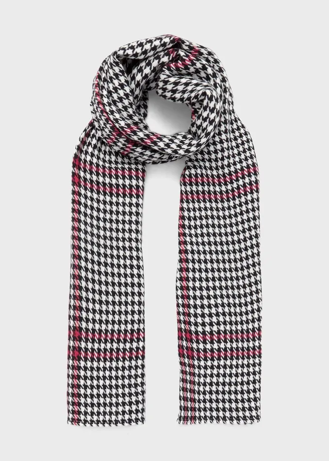 Womens Bhavina Scarf Ivory Blk Pink Hobbs Scarves Gift for Friend