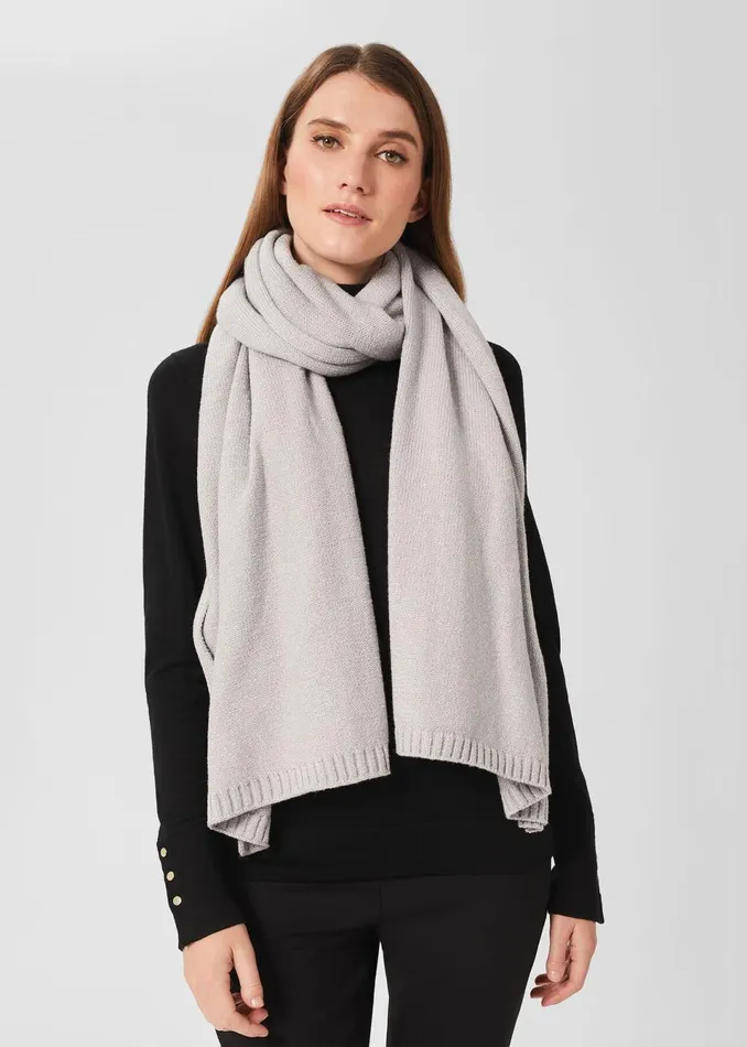 Womens Briella Scarf Grey Hobbs Scarves Casaul