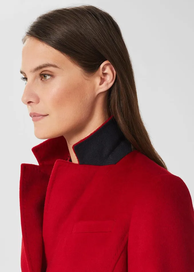 Womens Cosima Wool Coat Red Hobbs Coats and Jackets Gift Ideas