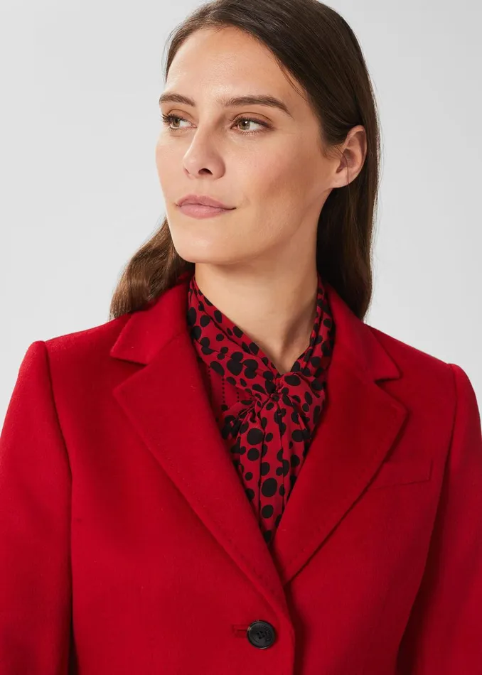Womens Cosima Wool Coat Red Hobbs Coats and Jackets Gift Ideas