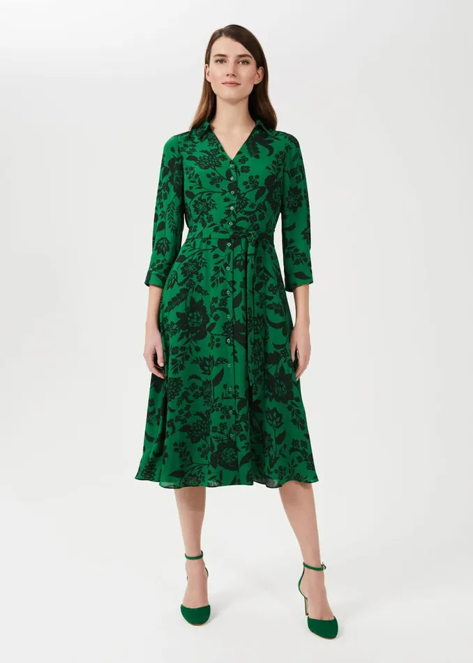 Womens Dalia Floral Fit And Flare Dress Apple Artichoke Hobbs Dresses Popular Womens Dalia Floral Fit And Flare Dress Apple Artichoke Hobbs Dresses Popular