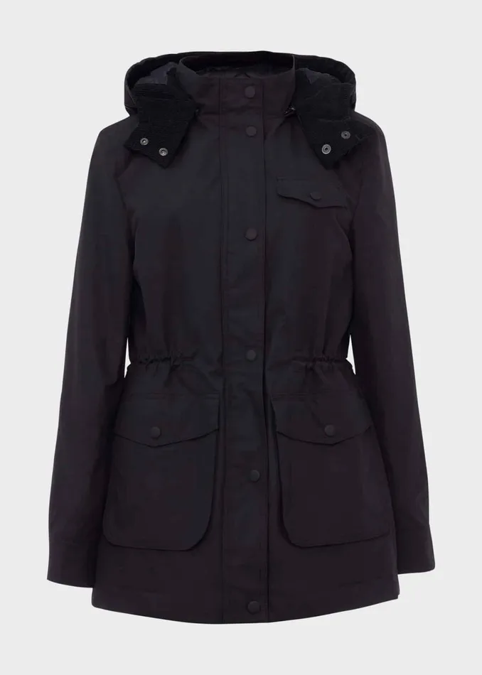 Womens Dannie Waxed Cotton Coat Navy Hobbs Coats and Jackets Cheap On Sale