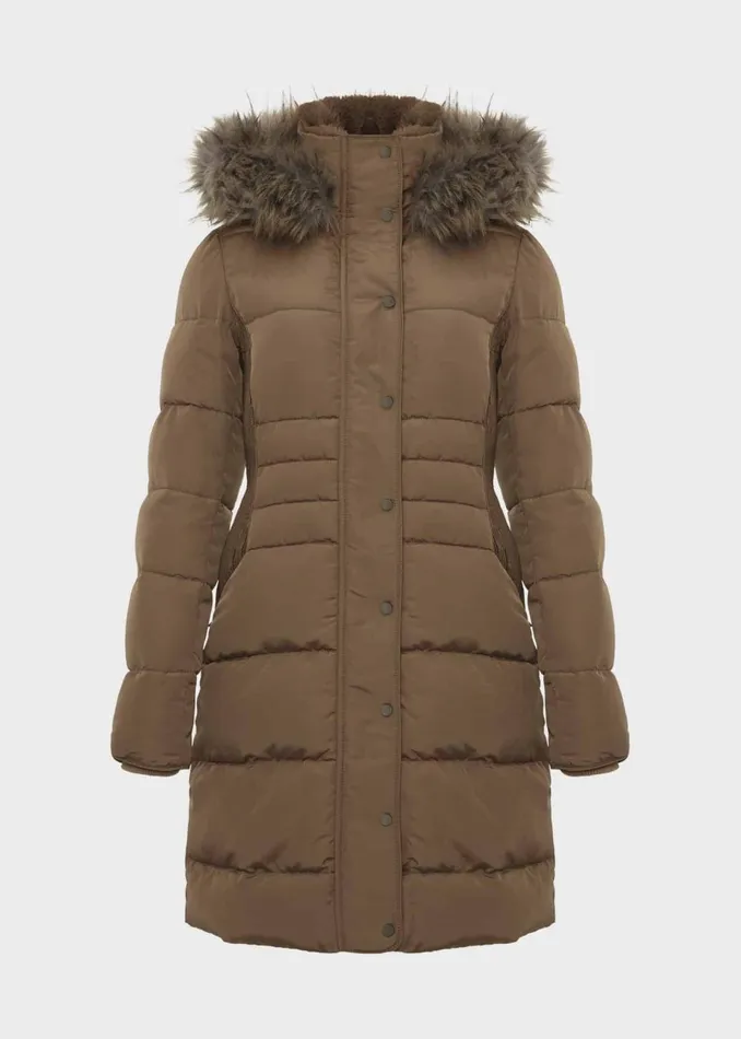 Womens Dita Puffer Jacket With Hood Camel Hobbs Coats and Jackets For Sale