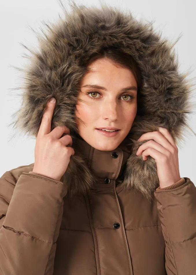 Womens Dita Puffer Jacket With Hood Camel Hobbs Coats and Jackets For Sale