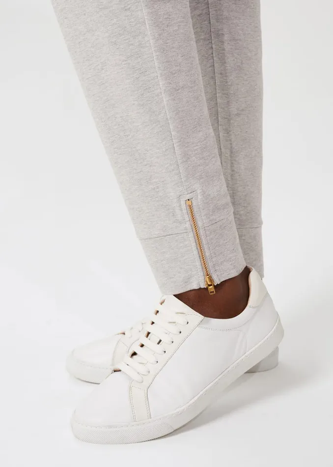 Womens Eleise Zip Jogger Pale Grey Marl Hobbs Trousers