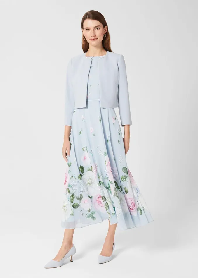 Womens Elize Jacket Pale Blue Hobbs Coats and Jackets Casaul